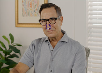 NasaClip® used on the nose